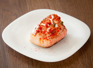 fried meat on a plate