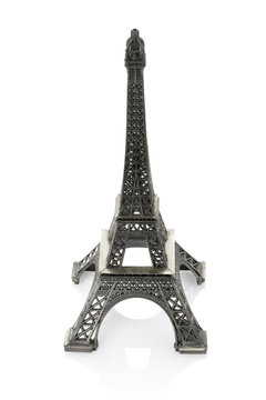 Fototapeta Eiffel tower model isolated, clipping path included
