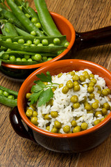 risotto con piselli