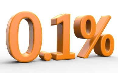 0.1 % 3d Schrift orange