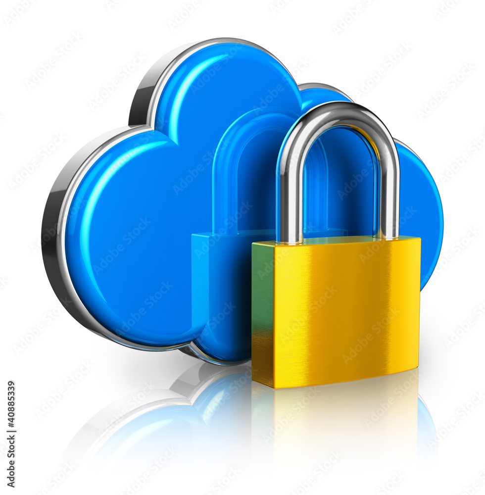 Poster Cloud computing security concept