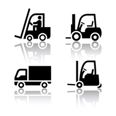 Set of transport icons - loader