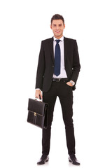 Business man with briefcase