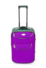 Luggage concept with case on the white