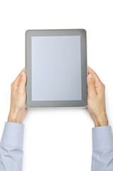 Tablet computer isolated on the white