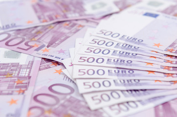 500 Euro Scheine Nahaufnahme