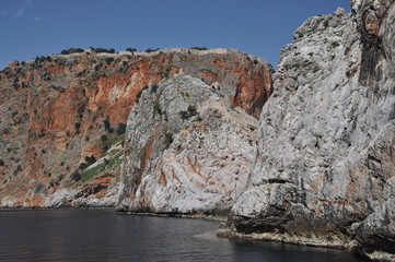 Fototapeta na wymiar Festung bei Alanya, Türkei