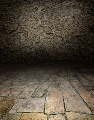 playing area in a dark style