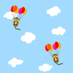  Apen vliegen met de ballonnen © swillklitch