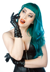 interesting looking woman portrait