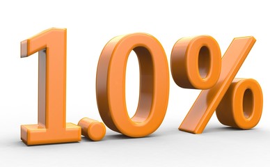 1.0 % 3d Schrift orange