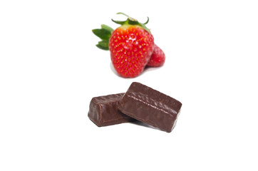 strawberry and  choco candy