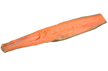 Piece of red smoked fish