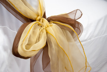 Golden Fabric Bow