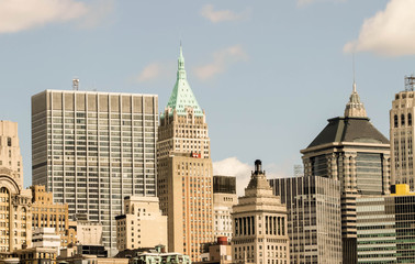 Fototapeta na wymiar New York city buildings