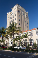 Fototapeta na wymiar Art Deco budynek w Miami Beach, Floryda