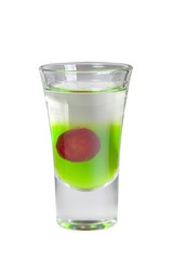 cocktail layered shots isolated
