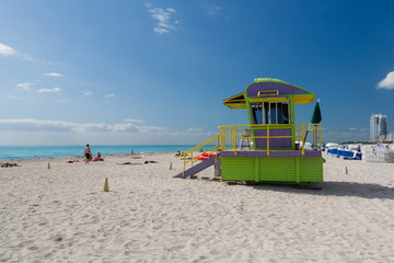Fototapeta premium Plage de South Beach à Miami Beach en Floride
