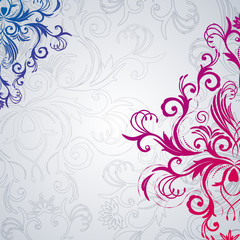 Abstract floral background with east flowers.