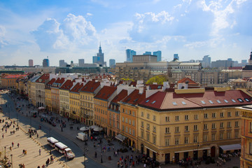 old downtown  of Warsaw, Poland