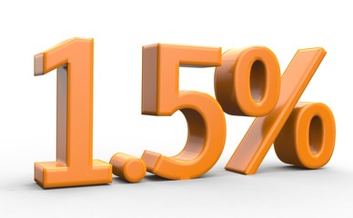 1.5 % 3d Schrift orange