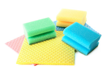 Group of kitchen sponges