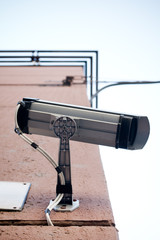 dome security cameras on the wall