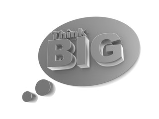 bubble and think big symbol