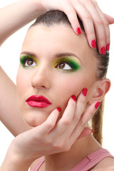 Fototapeta premium portrait of sexy young woman