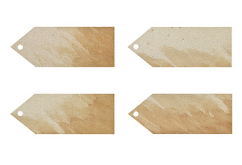 Blank tag tied with string.