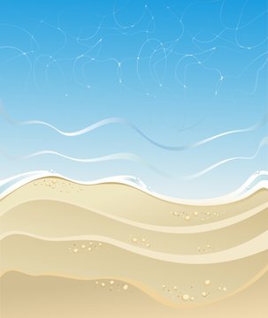 Sea beach background for holiday summer design