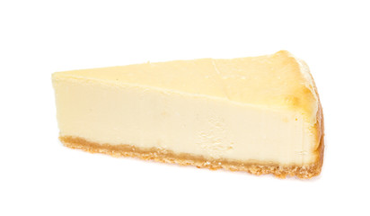 Cheesecake isolated on white background