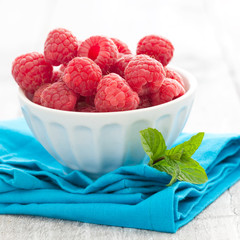 frische Himbeeren