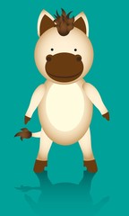 cute cartoon horse