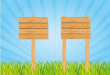 Fototapeta premium wooden sign