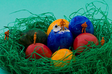 Harte Arbeit an Ostern