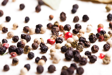 Different peppercorns