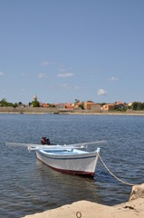 Fototapeta na wymiar Boat bei Nin, Chorwacja