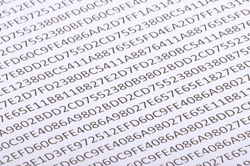 Fototapeta premium Abstract hexadecimal code