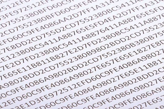 Abstract hexadecimal code