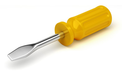 Tournevis sur fond blanc 2