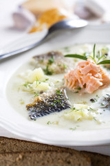 White fish soup