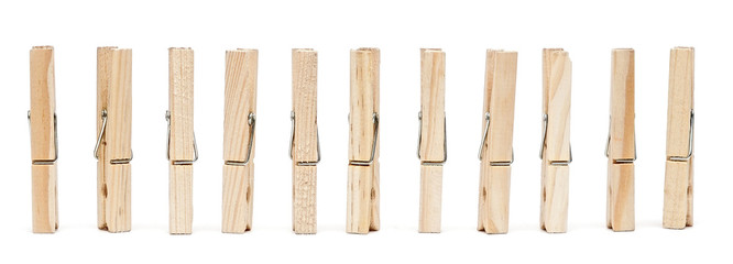 clothes pin isolated on white