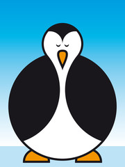 Pinguin Schlafend