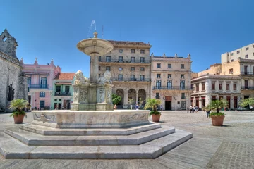 Fototapete Havana Plaza de San Francisco in Havanna