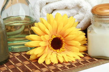 SPA objects on a carpet