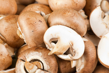 Nahaufnahme Champignons