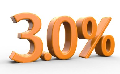 3.0 % 3d Schrift orange