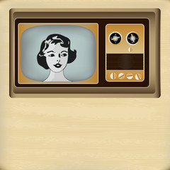 Retro Television Message Background