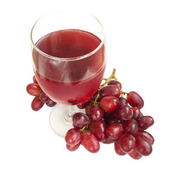 Glass of Red Grape Juice